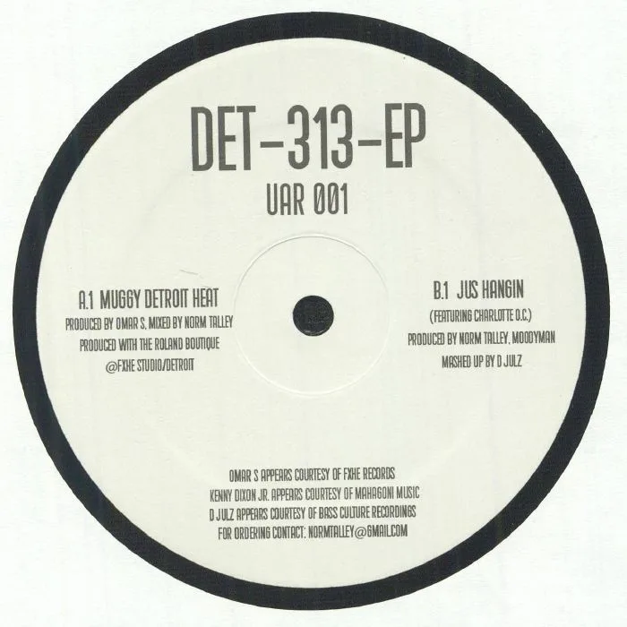 Front cover — OMAR S / NORM TALLEY / MOODYMANN / D JULZ — DET 313 EP