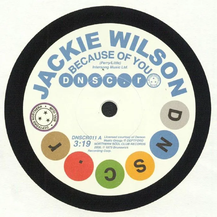 Front cover — Jackie WILSON / DORIS & KELLEY — Because Of You