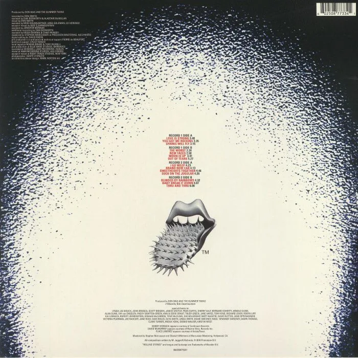 Back cover — The ROLLING STONES — Voodoo Lounge (half speed remastered)