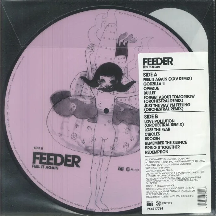 Back cover — FEEDER — Feel It Again (Record Store Day RSD 2026)