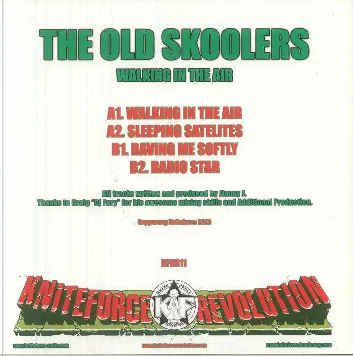 Обратная сторона обложки — The OLD SKOOLERS — Walking In The Air