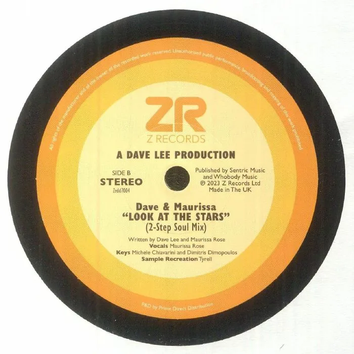 Back cover — The SUNBURST BAND / DAVE LEE / MAURISSA ROSE — Secret Life Of Us (Special 45 Version) (Record Store Day RSD 2023)