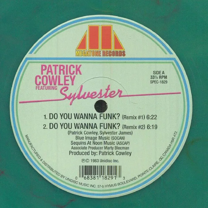 Front cover — Patrick COWLEY / SYLVESTER — Do You Wanna Funk?