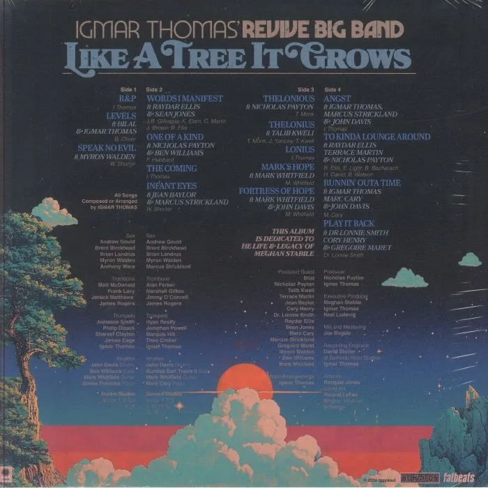 Back cover — IGMAR THOMAS' REVIVE BIG BAND — Like A Tree It Grows