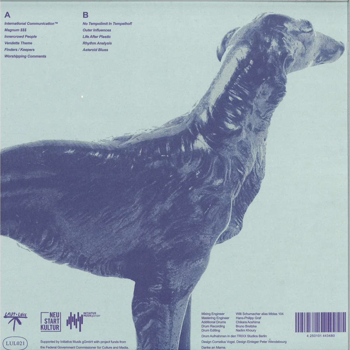 Обратная сторона обложки — Brigade — Hard Times, Soft Music LP