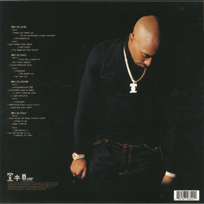 Обратная сторона обложки — 2 PAC — Greatest Hits (reissue)