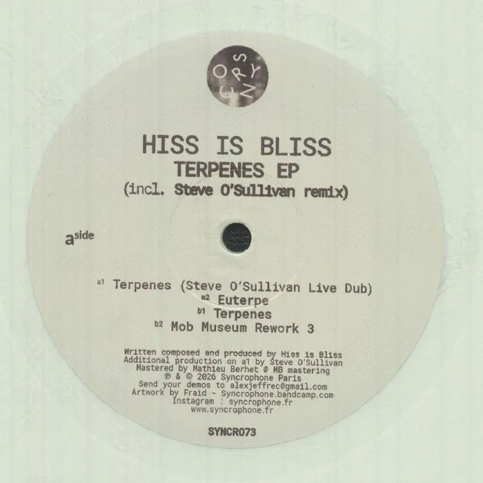Лицевая сторона обложки — HISS IS BLISS — Terpenes EP