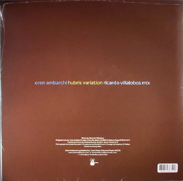 Обратная сторона обложки — Oren AMBARCHI / RICARDO VILLALOBOS — Hubris Variation