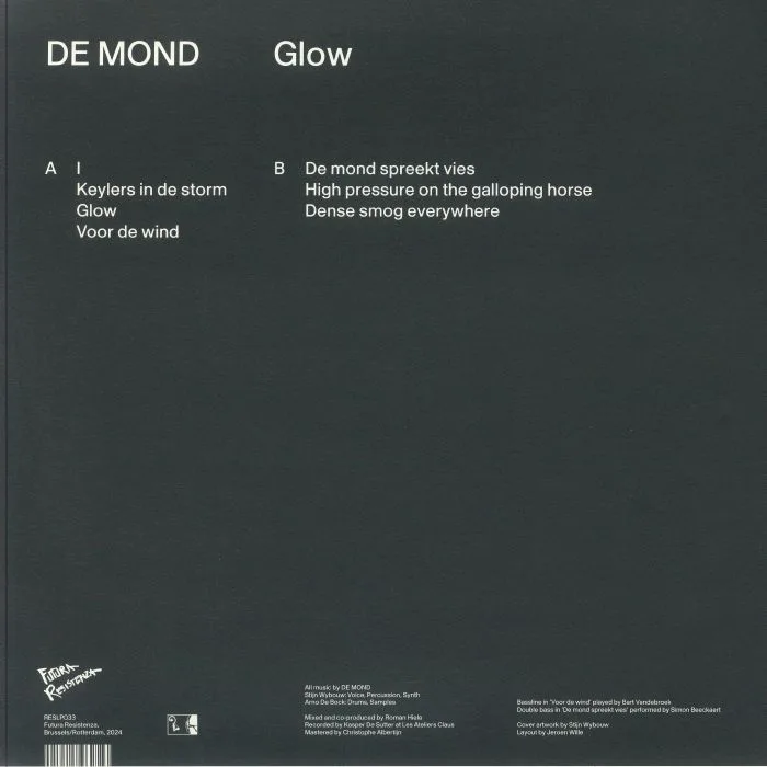 Обратная сторона обложки — DE MOND — Glow