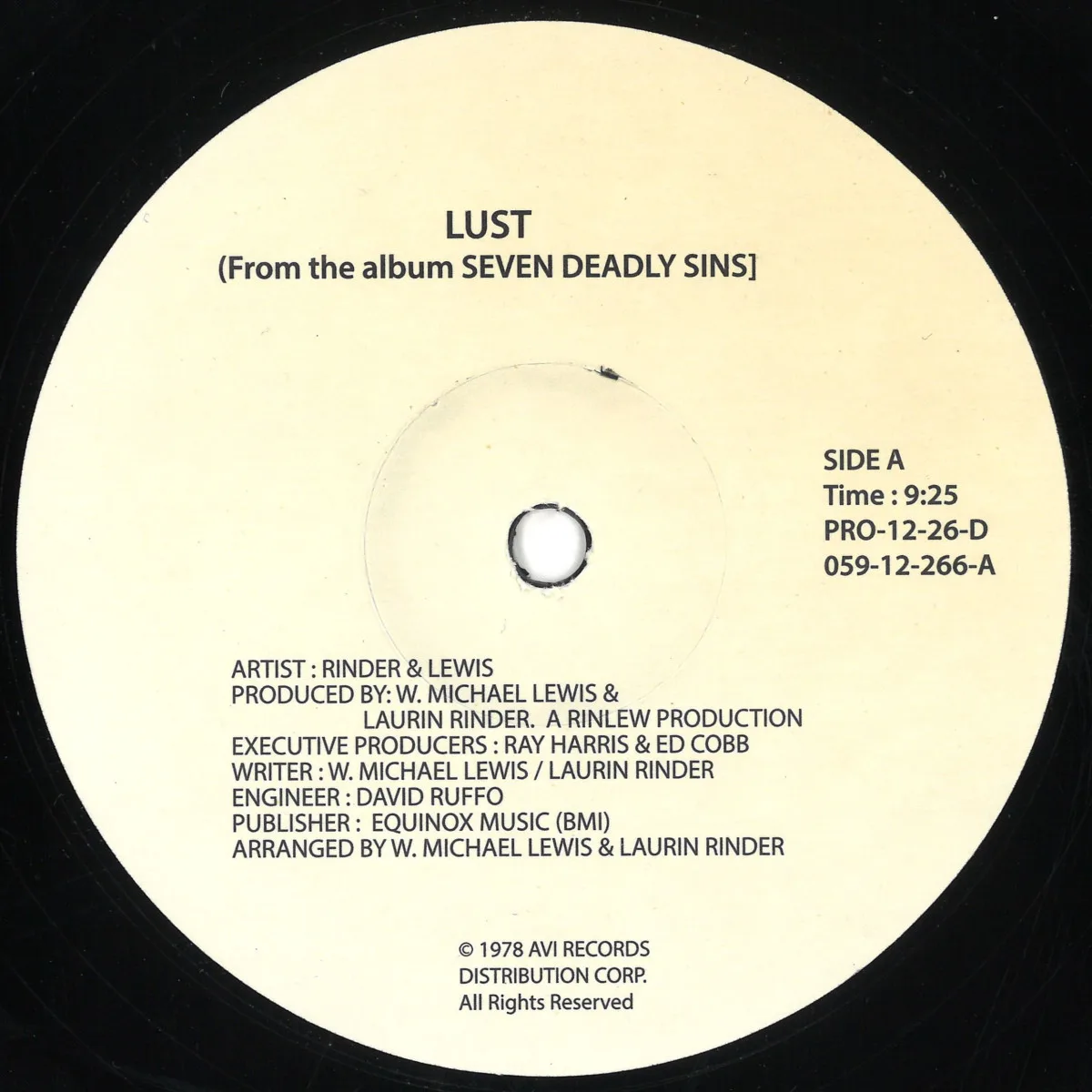 Rindler&Lewis — Lust / Love Potion # 9