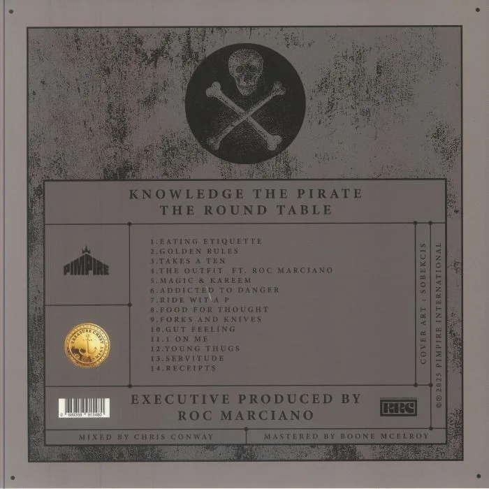Back cover — KNOWLEDGE THE PIRATE / ROC MARCIANO — The Round Table