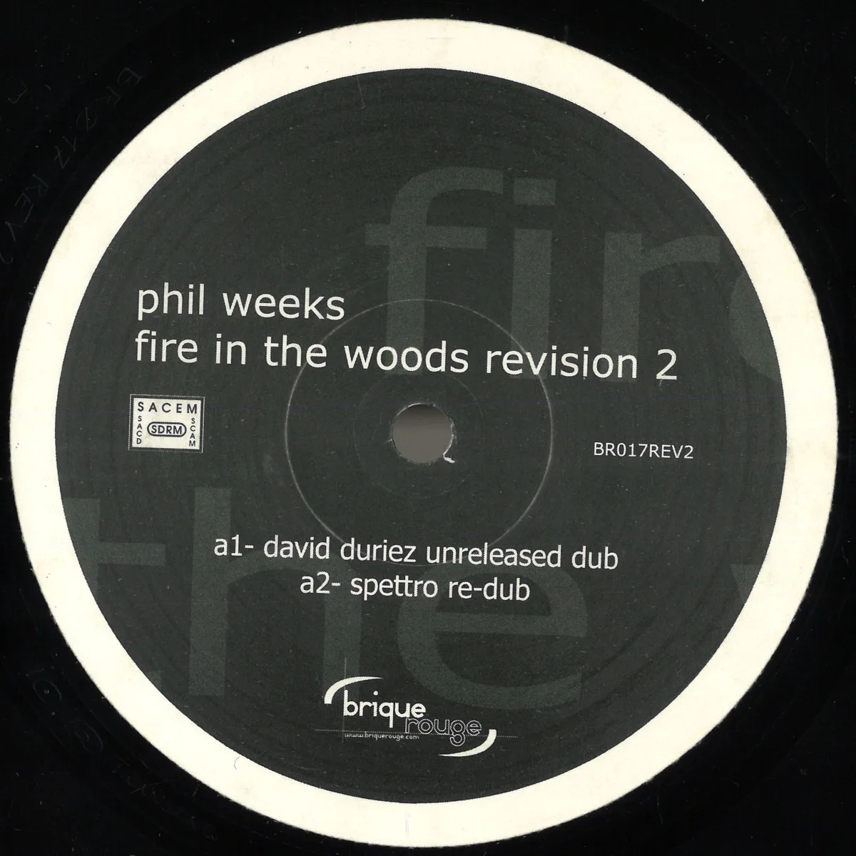 Front cover — Phil Weeks — Fire In The Wood Revision 2