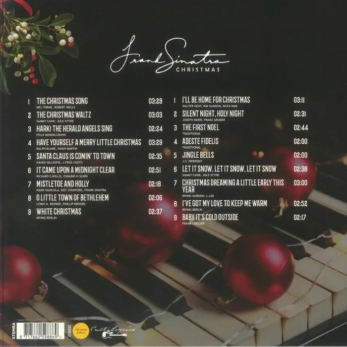 Обратная сторона обложки — Frank SINATRA — Christmas