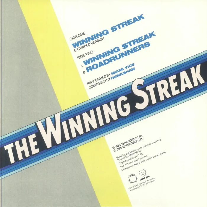 Back cover — MIAMI VICE — The Winning Streak (reissue)