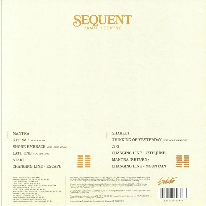 Обратная сторона обложки — Jamie LEEMING — Sequent
