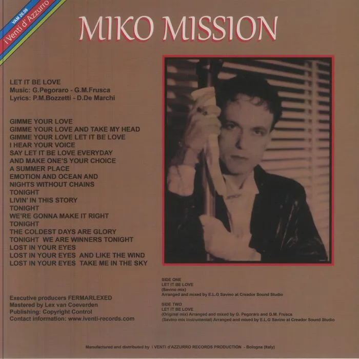Back cover — MIKO MISSION — Let It Be Love (reissue)