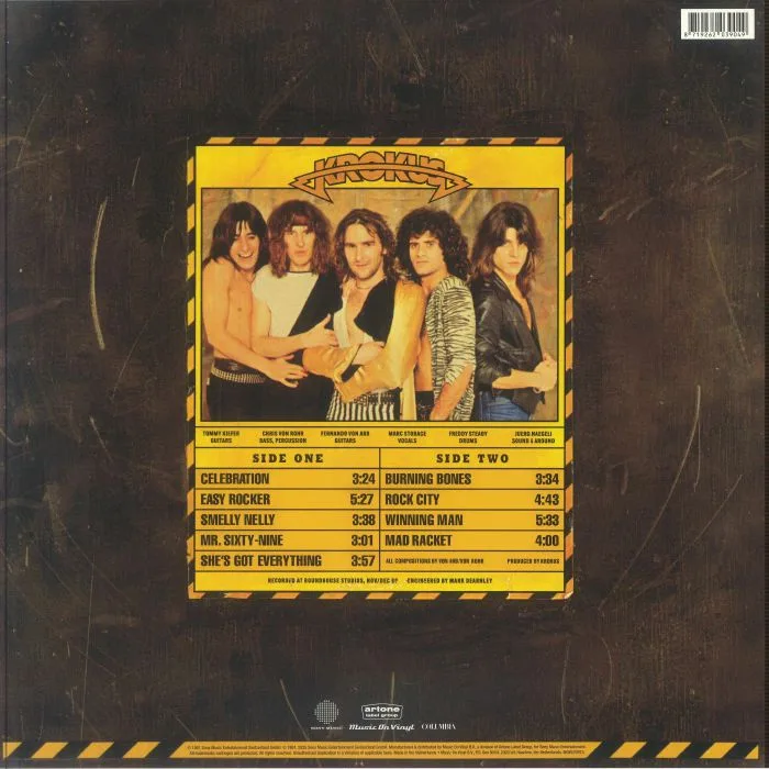 Обратная сторона обложки — KROKUS — Hardware (reissue)