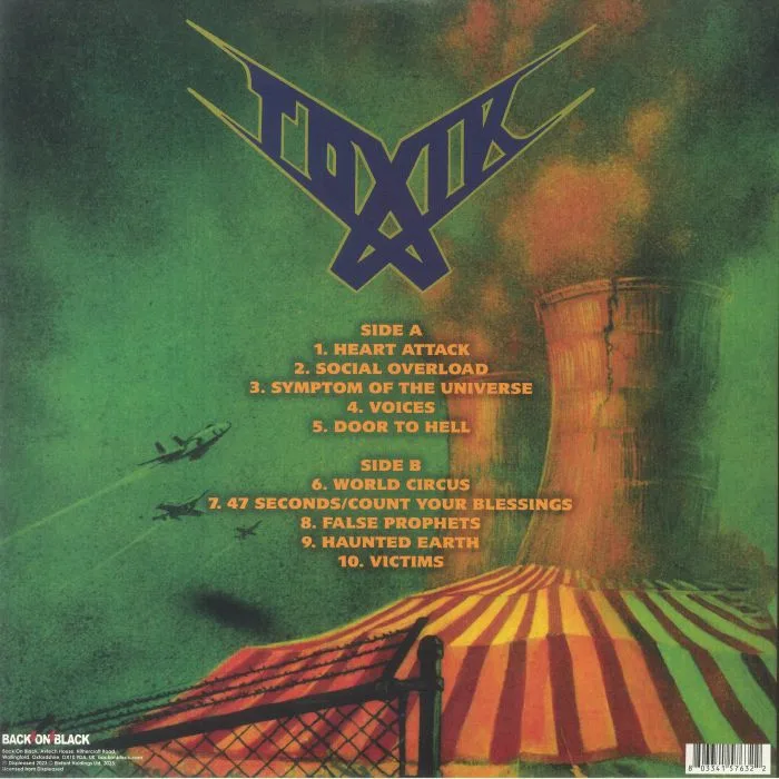 Обратная сторона обложки — TOXIK — Dynamo Open Air 1998