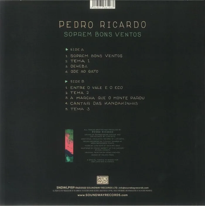 Back cover — PEDRO RICARDO — Soprem Bons Ventos