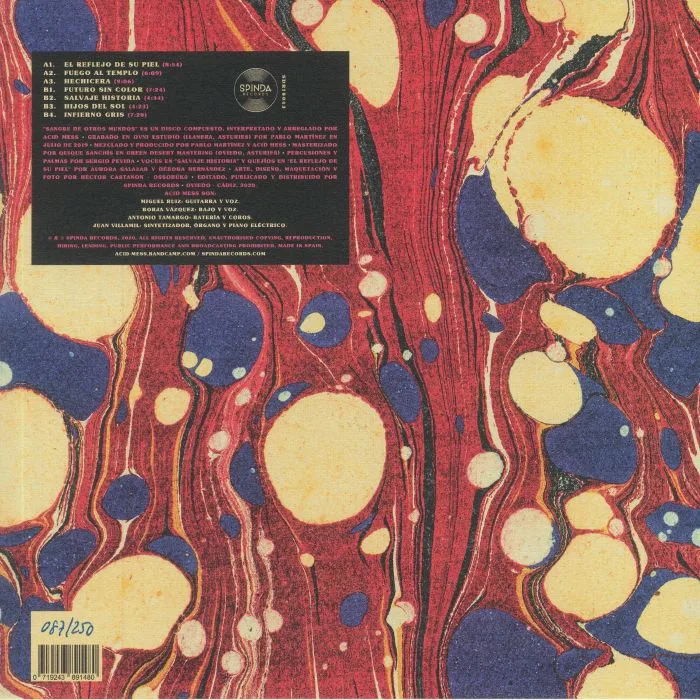 Back cover — ACID MESS — Sangre De Otros Mundos