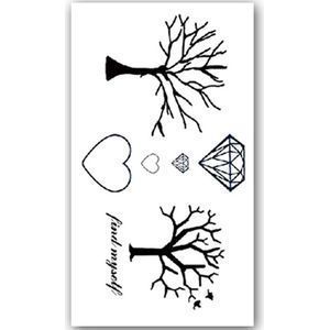Temporary-Tattoo-Boom-Hart-Diamant-(10x6-cm)- Neptattoo-Tijdelijke-tatoeage-Nep-Fake-Tattoos-W