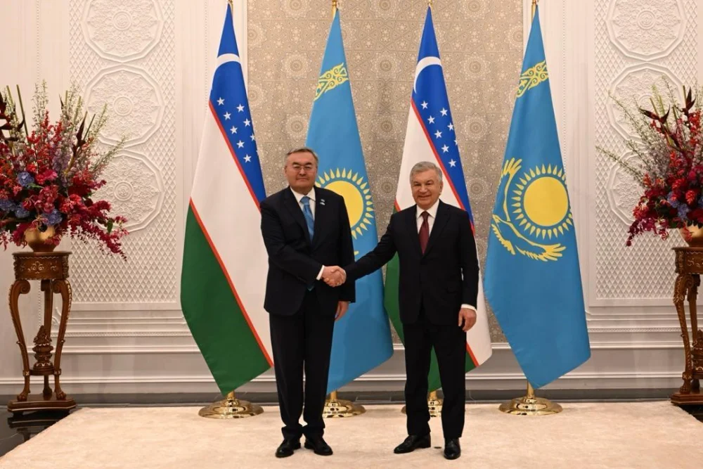 Өзбекстан Президенті Шавкат Мирзиёев Мұхтар Тілеубердіні қабылдады — Фотосурет 1