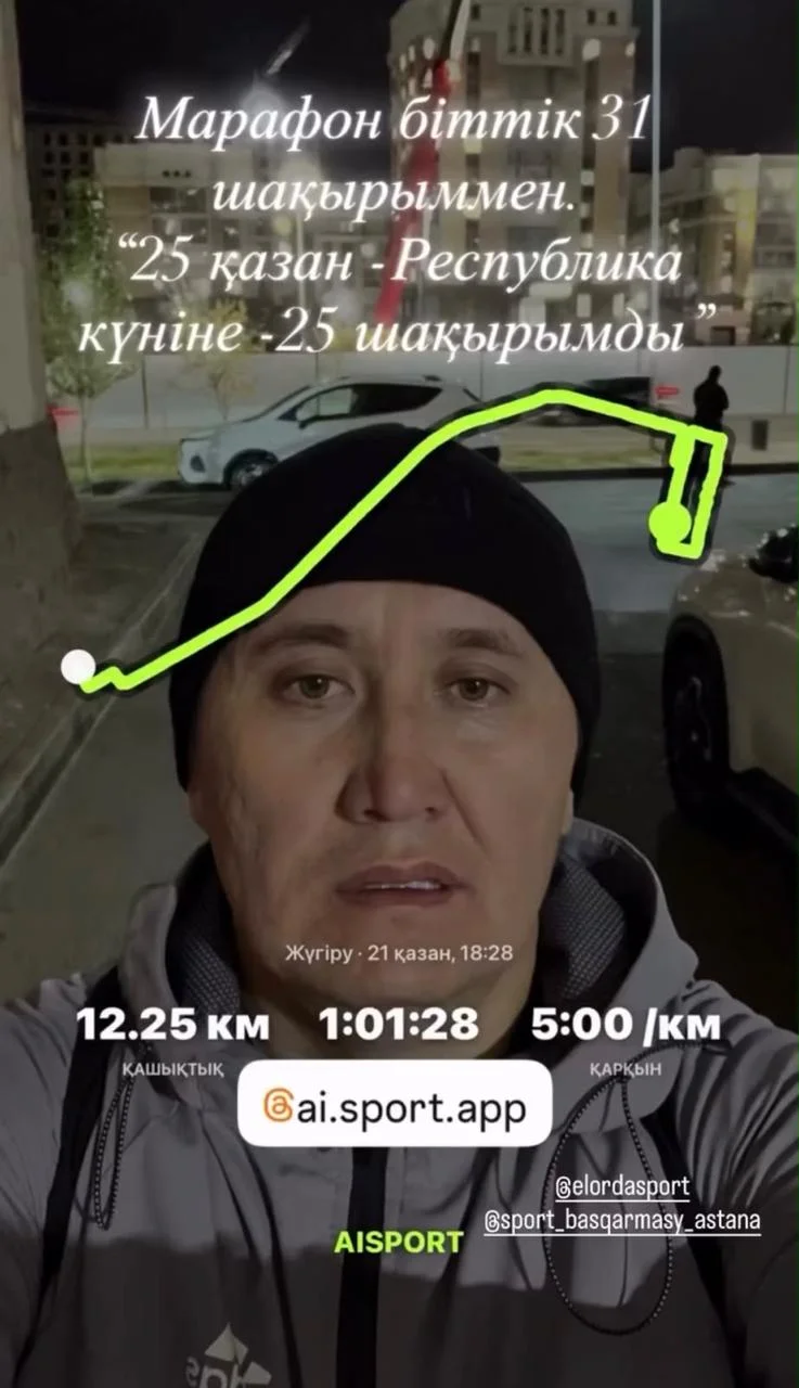Республика күніне арналған «25 қазан – 25 шақырым» онлайн-марафонына 2 200-ден астам адам қатысты — Фотосурет 4