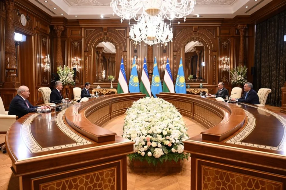 Өзбекстан Президенті Шавкат Мирзиёев Мұхтар Тілеубердіні қабылдады — Фотосурет 4