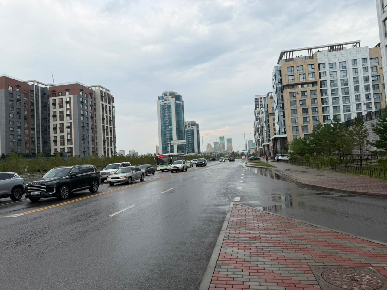 За день в Астане выпало около трети месячной нормы осадков