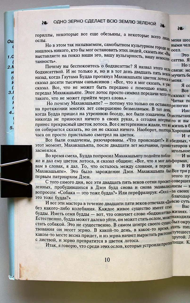 Ошо Раджниш. Это тело - Будда. Одно зерно сделает всю землю зеленой