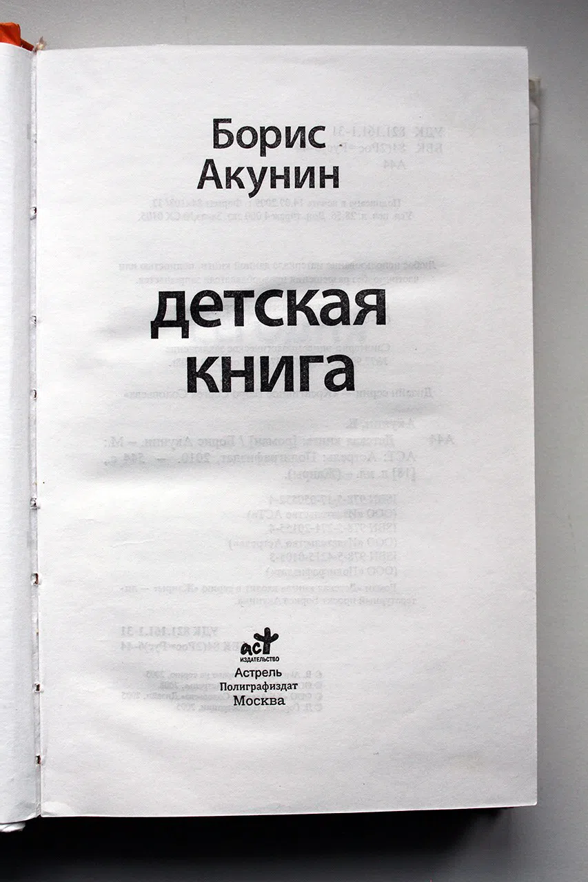 Акунин Борис. Детская книга