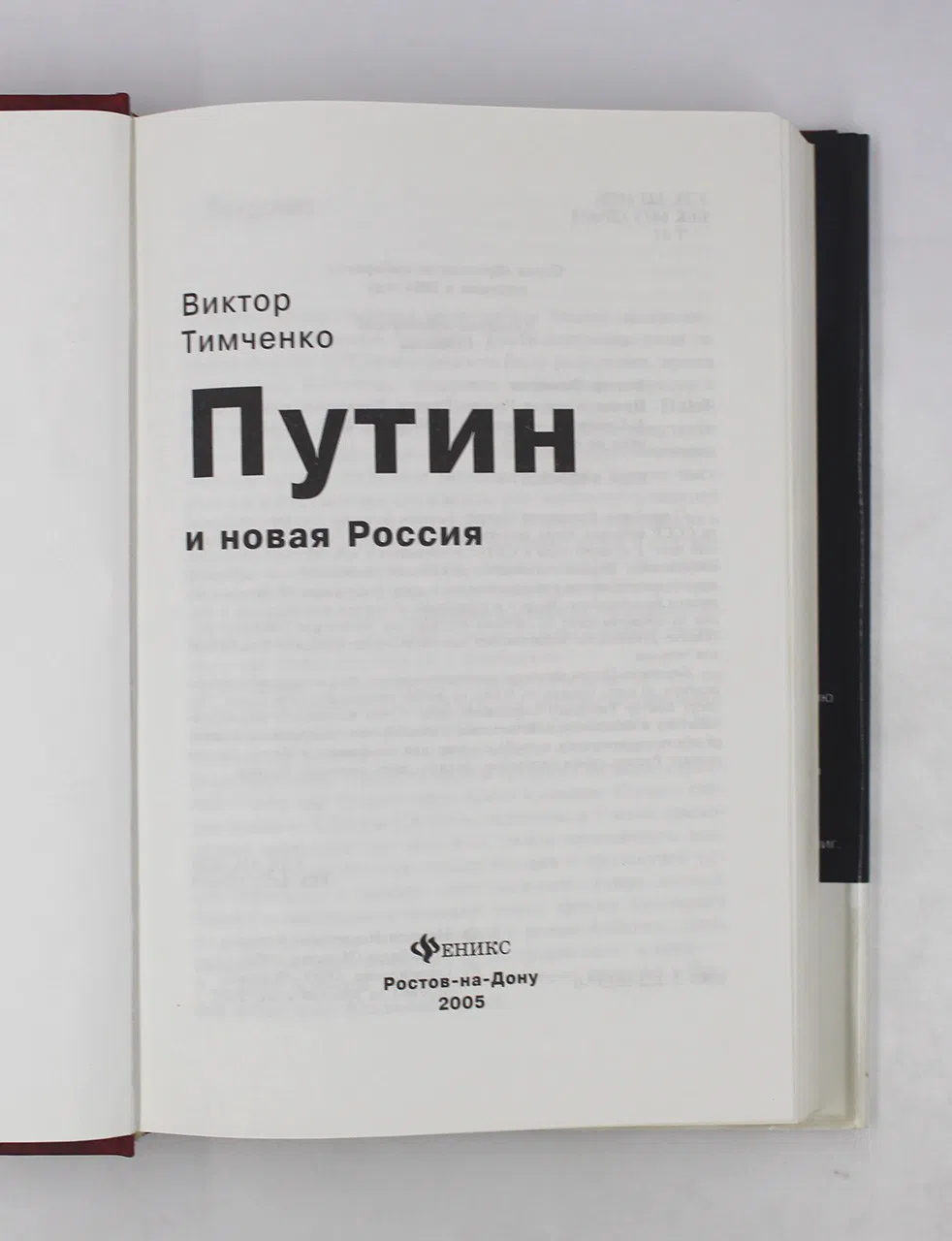 Тимченко Виктор. Путин и новая Россия