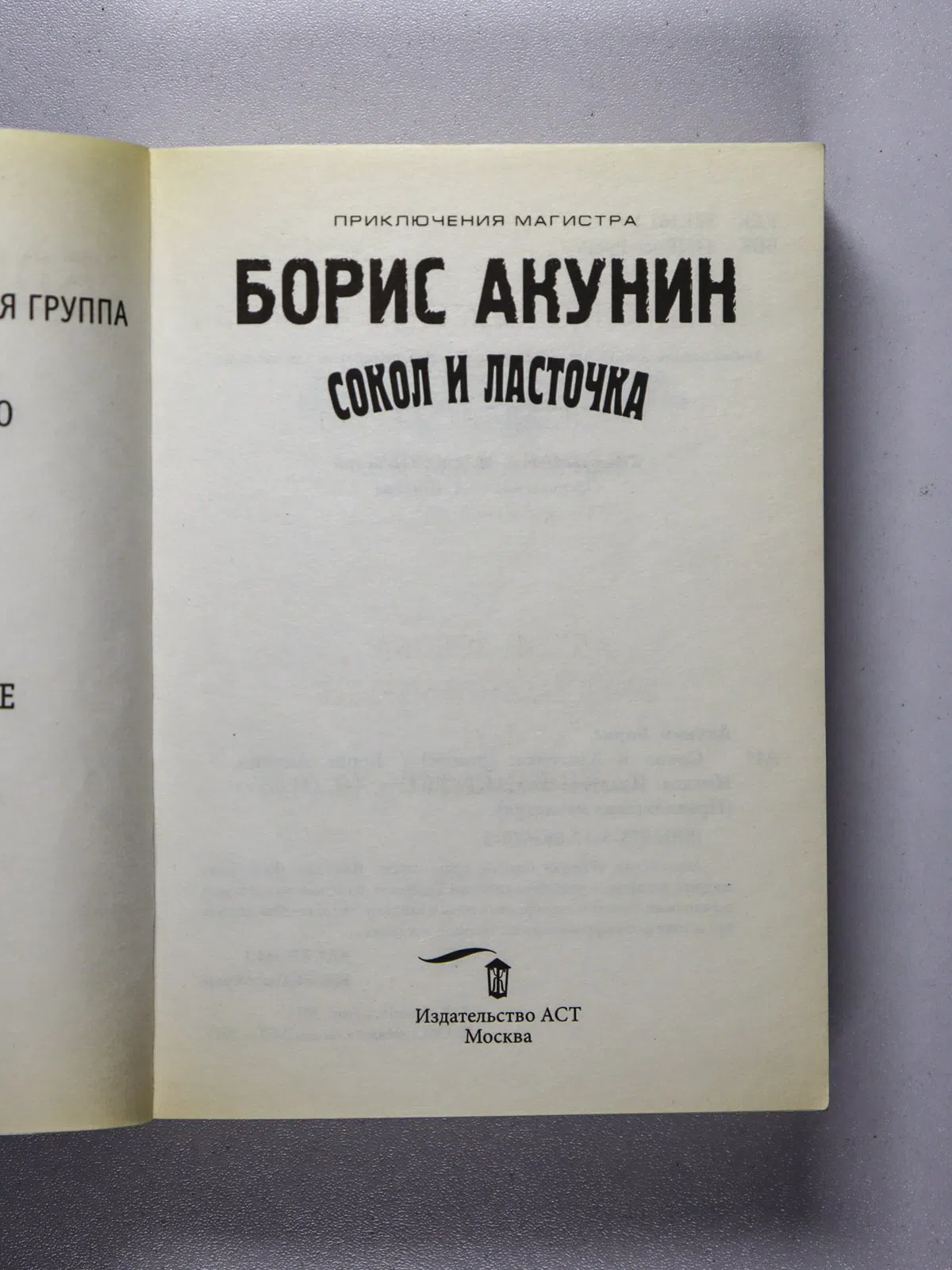 Акунин Борис. Сокол и Ласточка. Роман