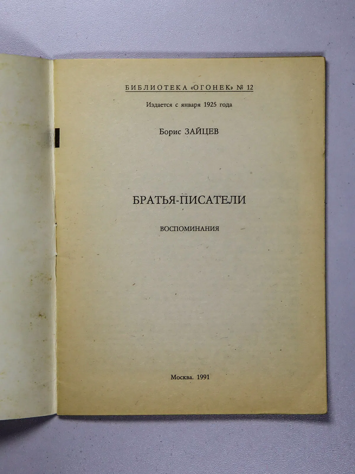 Зайцев Борис Константинович. Братья-писатели