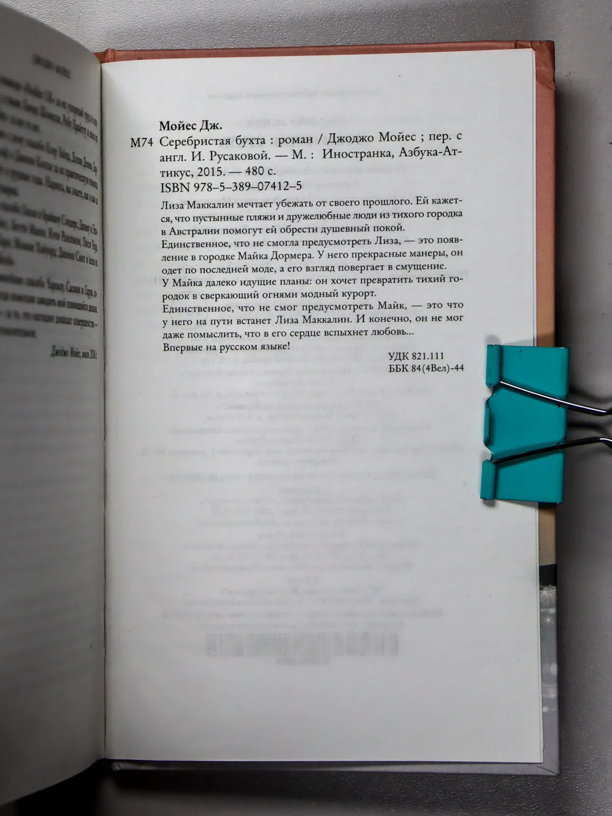 Мойес Джоджо. Серебристая бухта
