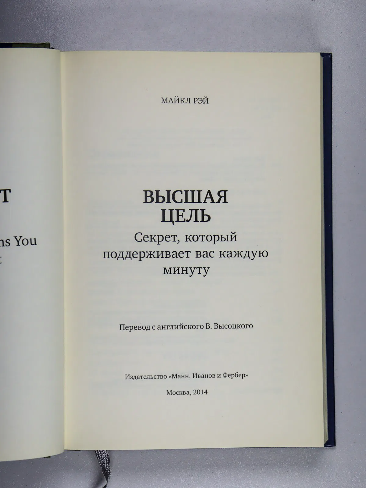 Рэй Майкл. Высшая цель. Секрет, который поддерживает вас каждую минуту