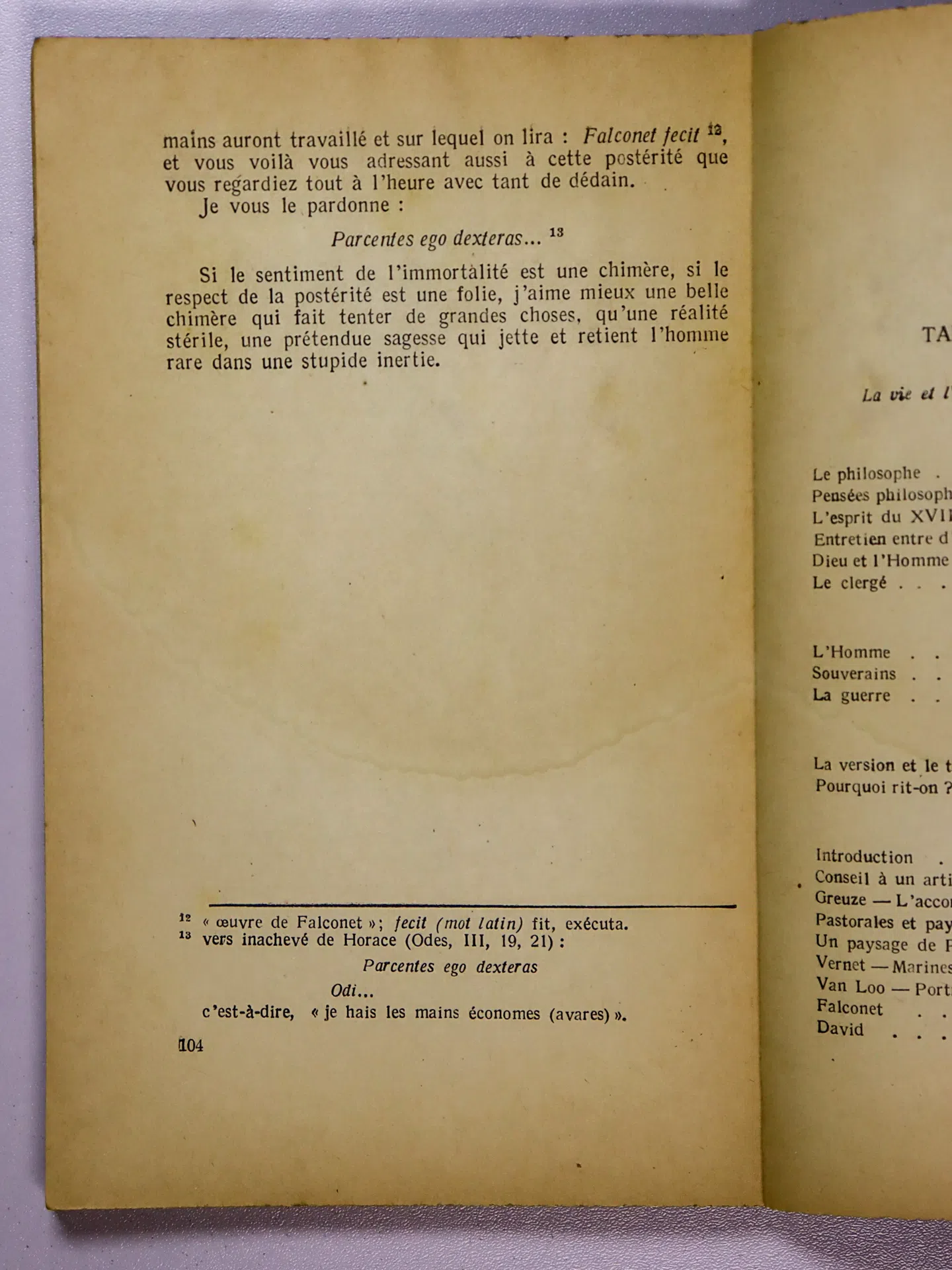 Diderot Denis. Extraits. Дидро. Изьранные места