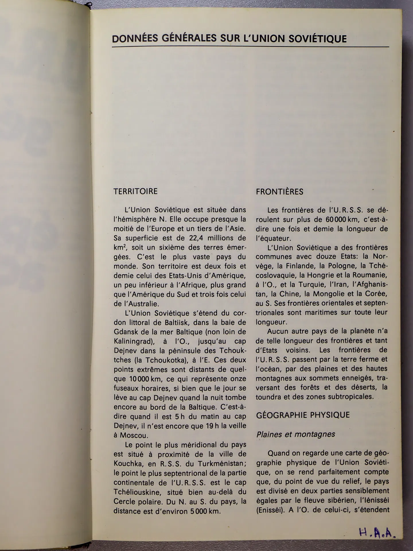 Doubinskaia Lydia. L’Union Soviétique. Guide-aperçu général