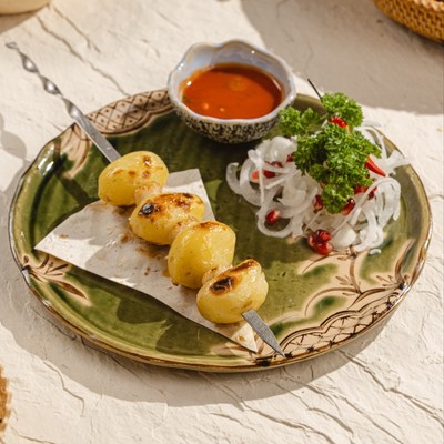Шашлык из картофеля